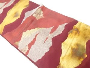 アンティーク　霞模様織り出し袋帯（材料）